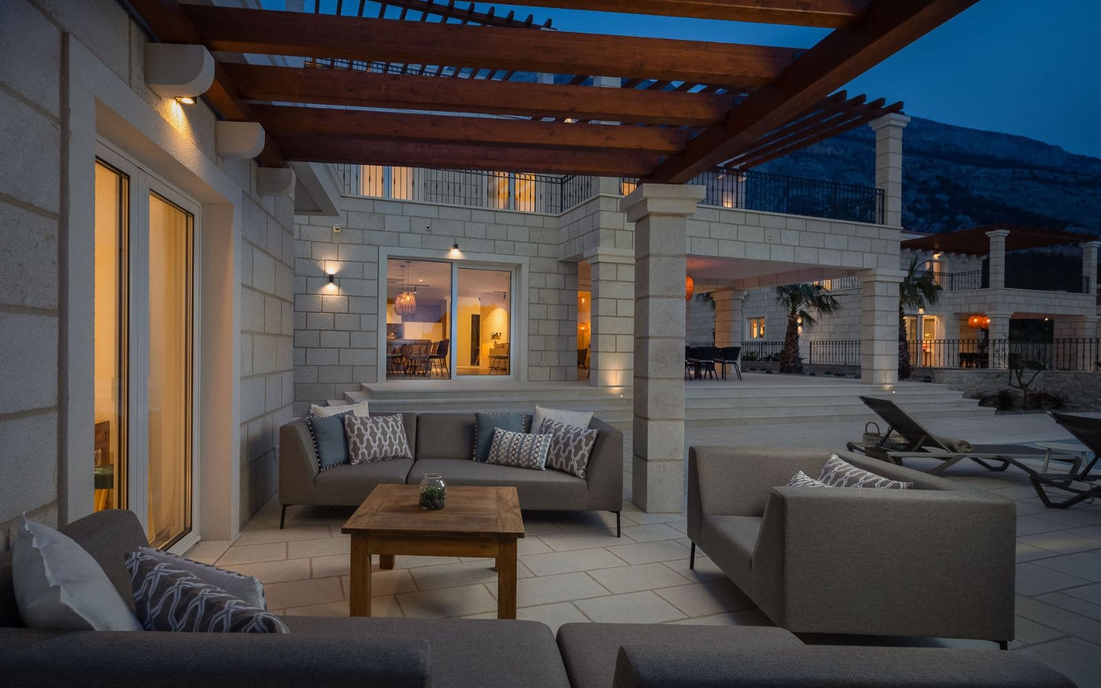 Elevated Lounge Area Outside