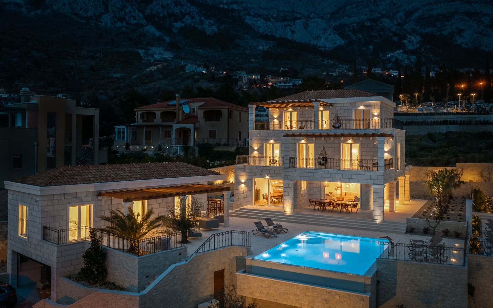 Villa Exterior Night